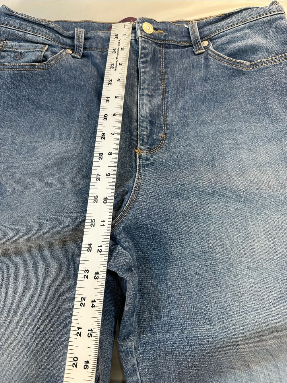 Gloria Vanderbilt Straight Leg Jeans Trio - Blue, Tan, Black size 14 - Picture 8 of 12